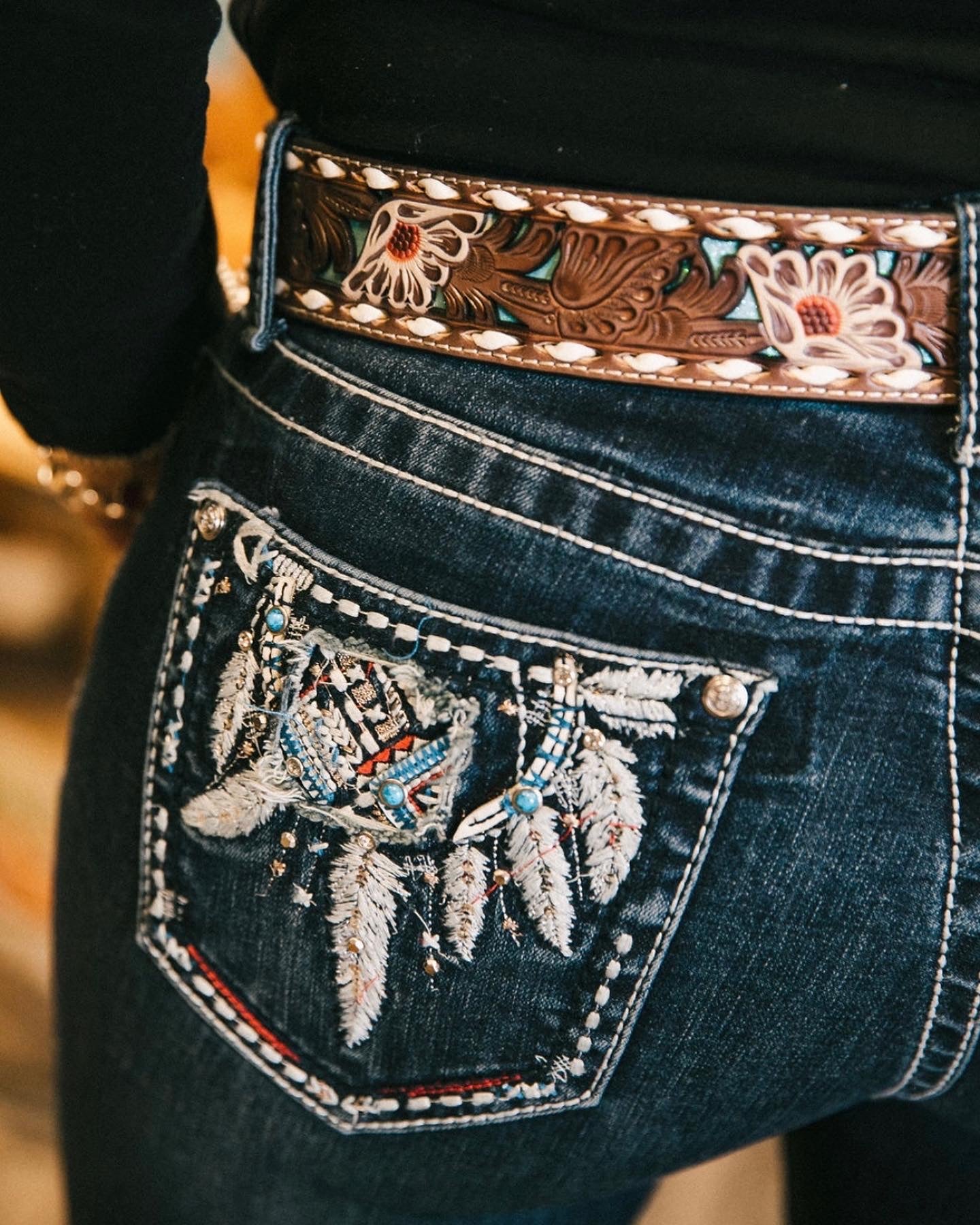 Ariat Tooled Leather Belt